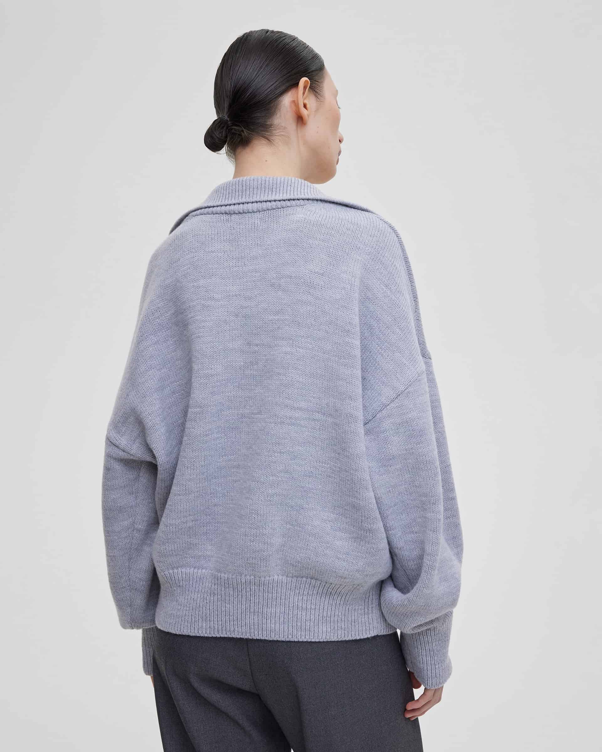 Серый джемпер-поло для будущих мам Luis Серый джемпер-поло для будущих мам Luis — изображение 9