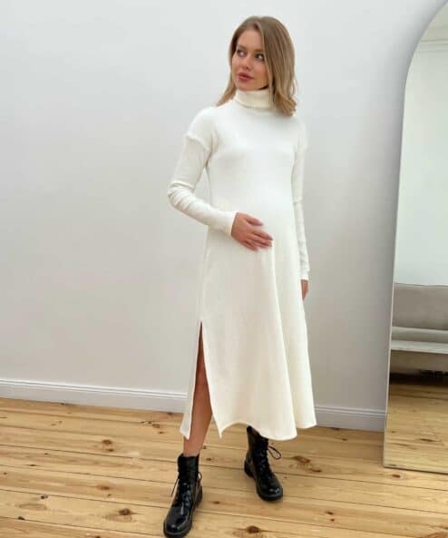 Молочное платье для будущих и кормящих мам Vivien Молочное платье для будущих и кормящих мам Vivien — изображение 3