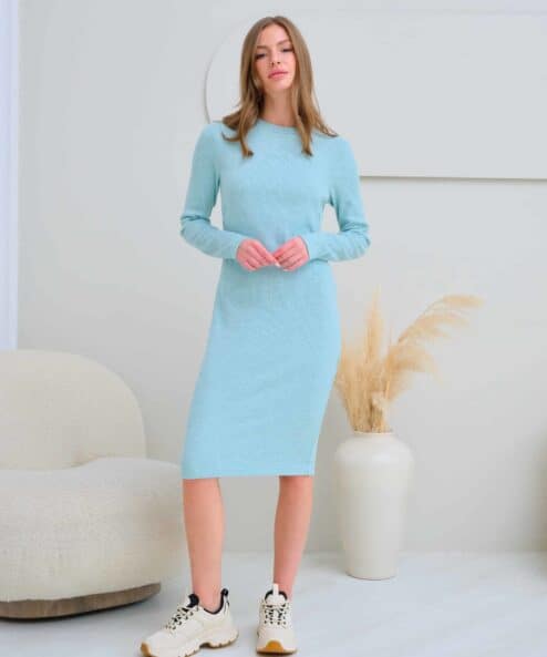 Мятное платье для будущих и кормящих мам Marika Мятное платье для будущих и кормящих мам Marika — изображение 5