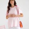 Голубая футболка для будущих и кормящих мам Terry Новинки 22