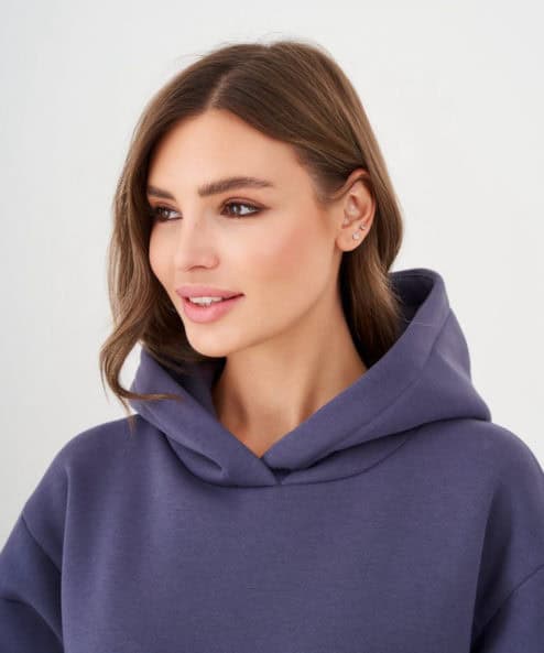 Графитовое теплое худи для будущих и кормящих мам Juna Warm — изображение 10