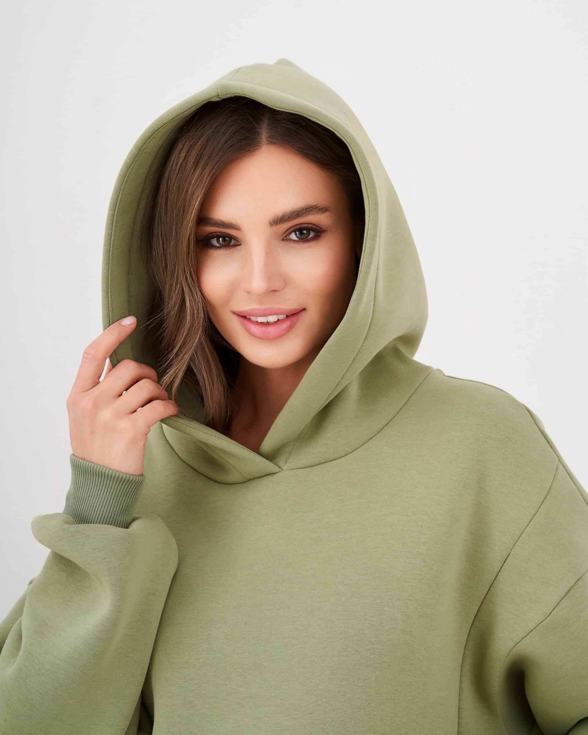 Фисташковое теплое худи для будущих и кормящих мам Juna Warm Фисташковое теплое худи для будущих и кормящих мам Juna Warm — изображение 3