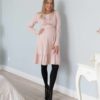 Кофейное платье для будущих и кормящих мам Gloria Лето 16