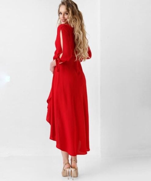 Красное платье для будущих и кормящих мам Rozalia — изображение 3