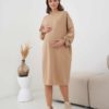 Синее платье-футболка для будущих и кормящих мам Casual Синее платье-футболка для будущих и кормящих мам Casual Лето 19
