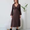Молочное платье для беременных и кормящих мам Clarita Весна 29