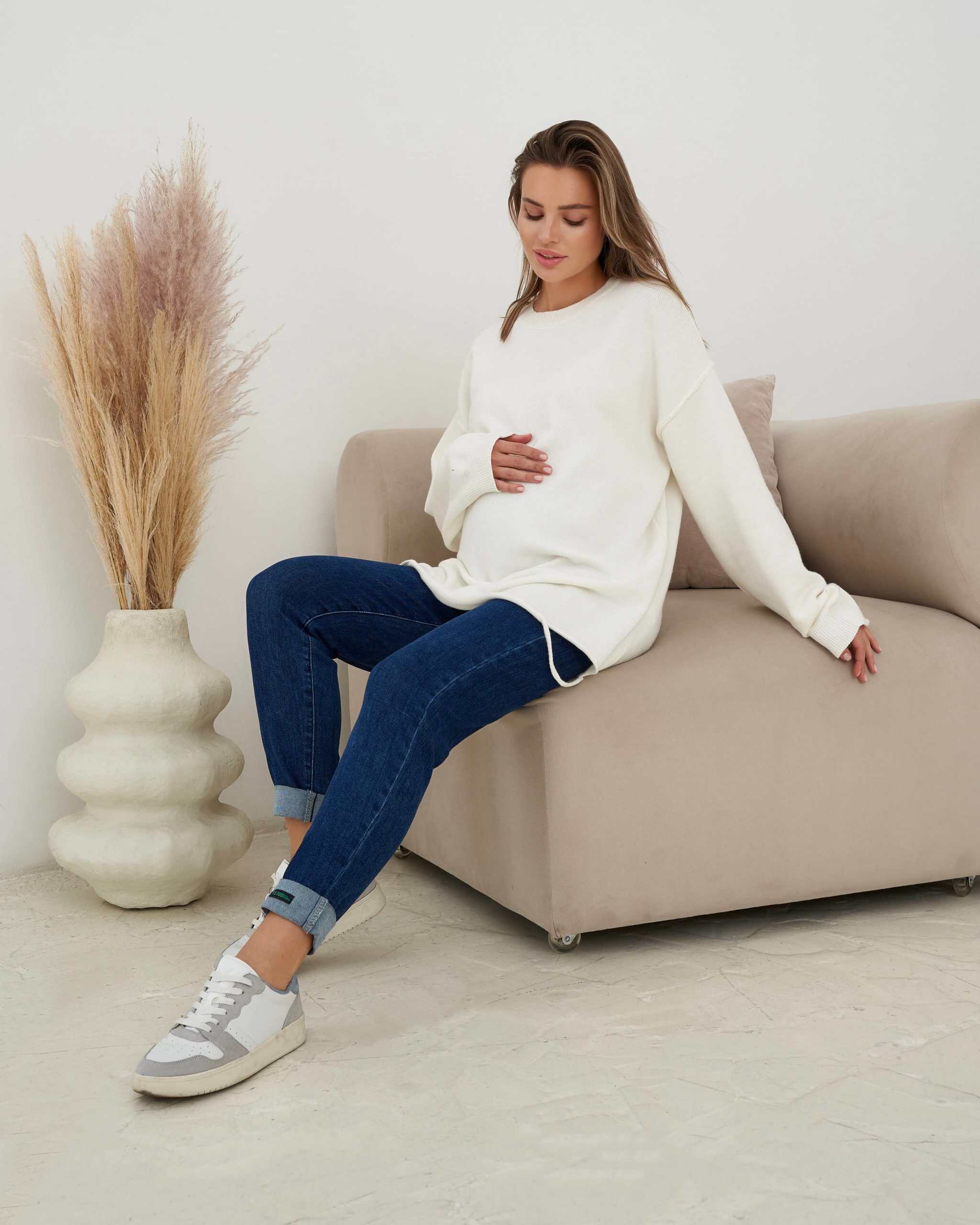 Синие джинсы moms для будущих мам Flow Синие джинсы moms для будущих мам Flow — изображение 4