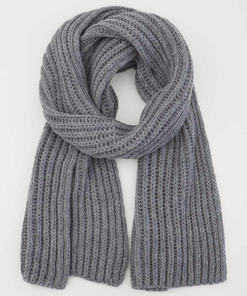 Серый шерстяной шарф Alaska Серый шерстяной шарф Alaska — изображение 4