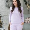 Лавандовые теплые брюки для будущих и кормящих мам Sport Костюмы 19
