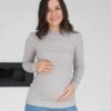 Мятный теплый лонгслив для будущих и кормящих мам Stefania Warm Распродажа одежды для беременных 24