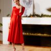 Молочное платье для беременных и кормящих мам Clarita Весна 28