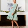 Васильковое воздушное платье для будущих и кормящих мам Bellini Весна 21