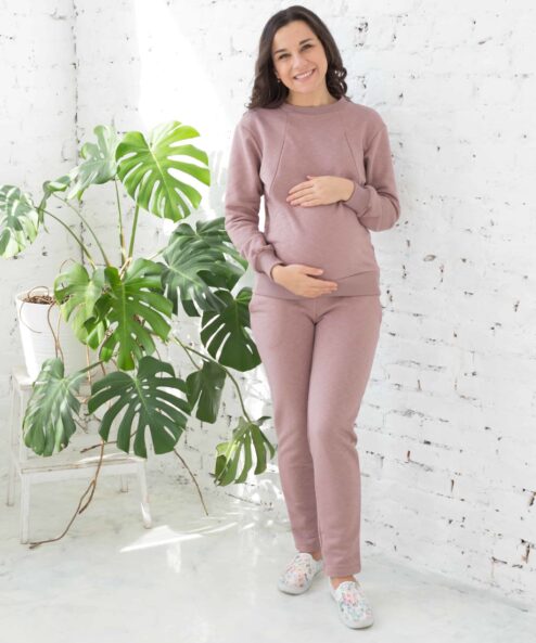 Кофейный свитшот для будущих и кормящих мам Spring Кофейный свитшот для будущих и кормящих мам Spring — изображение 5