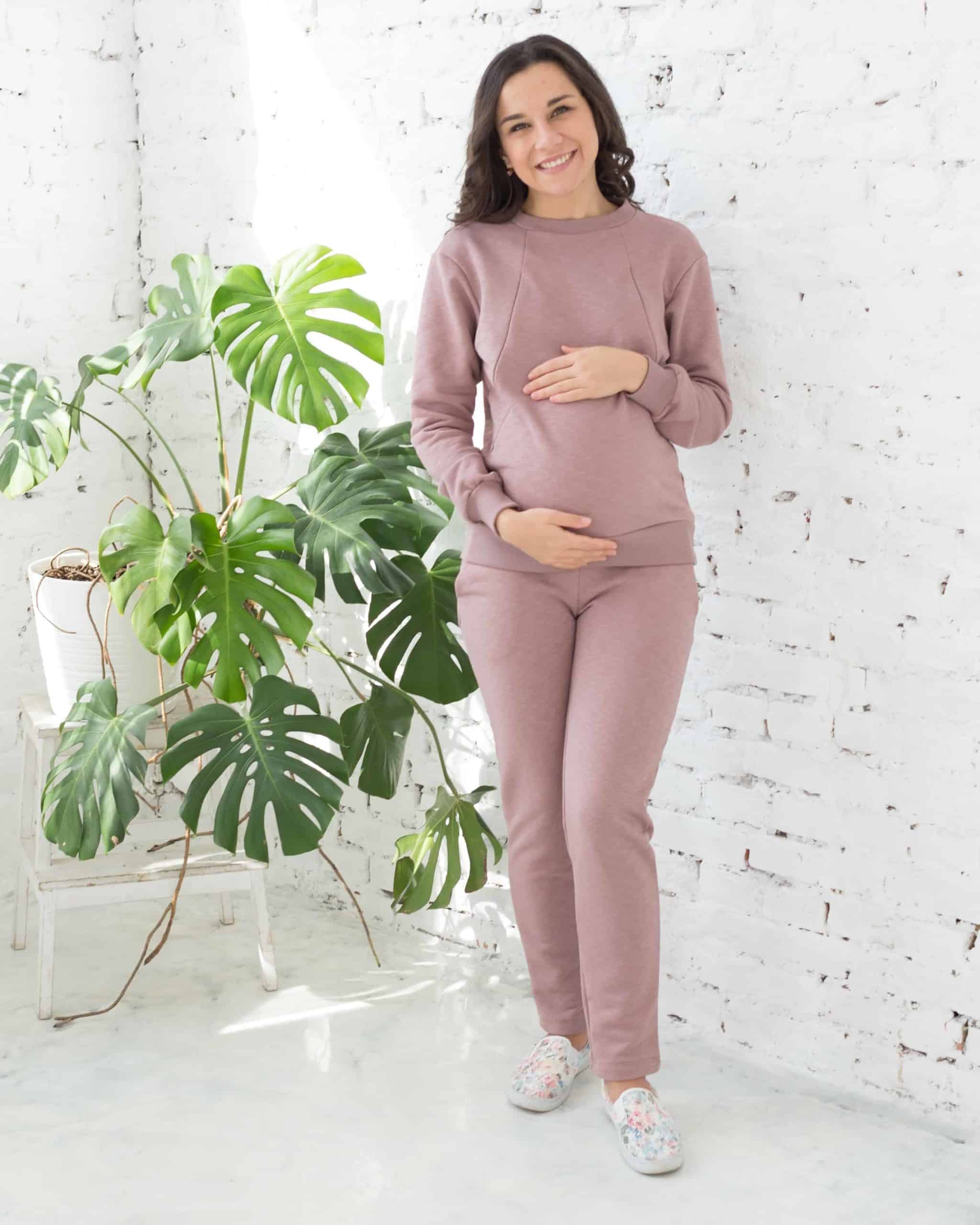 Кофейный свитшот для будущих и кормящих мам Spring Кофейный свитшот для будущих и кормящих мам Spring — изображение 5