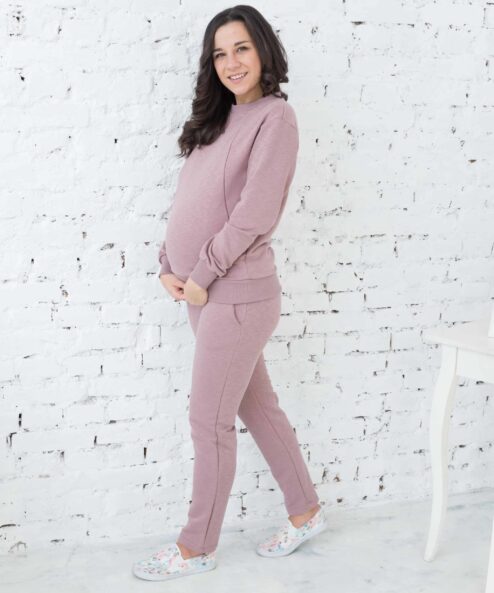 Кофейный свитшот для будущих и кормящих мам Spring Кофейный свитшот для будущих и кормящих мам Spring — изображение 4