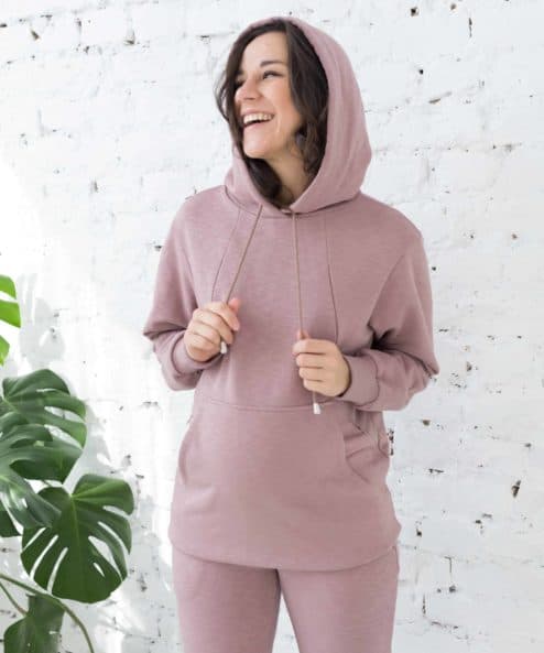 Кофейное худи для будущих и кормящих мам Spring