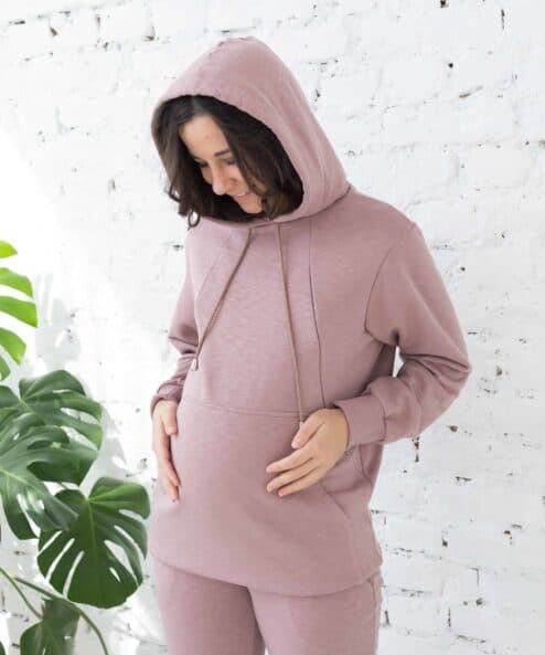 Кофейное худи для будущих и кормящих мам Spring Кофейное худи для будущих и кормящих мам Spring — изображение 3