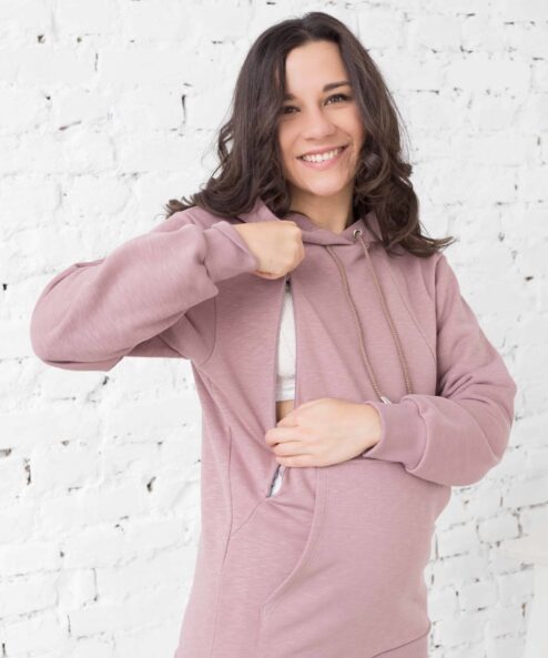 Кофейное худи для будущих и кормящих мам Spring Кофейное худи для будущих и кормящих мам Spring — изображение 4