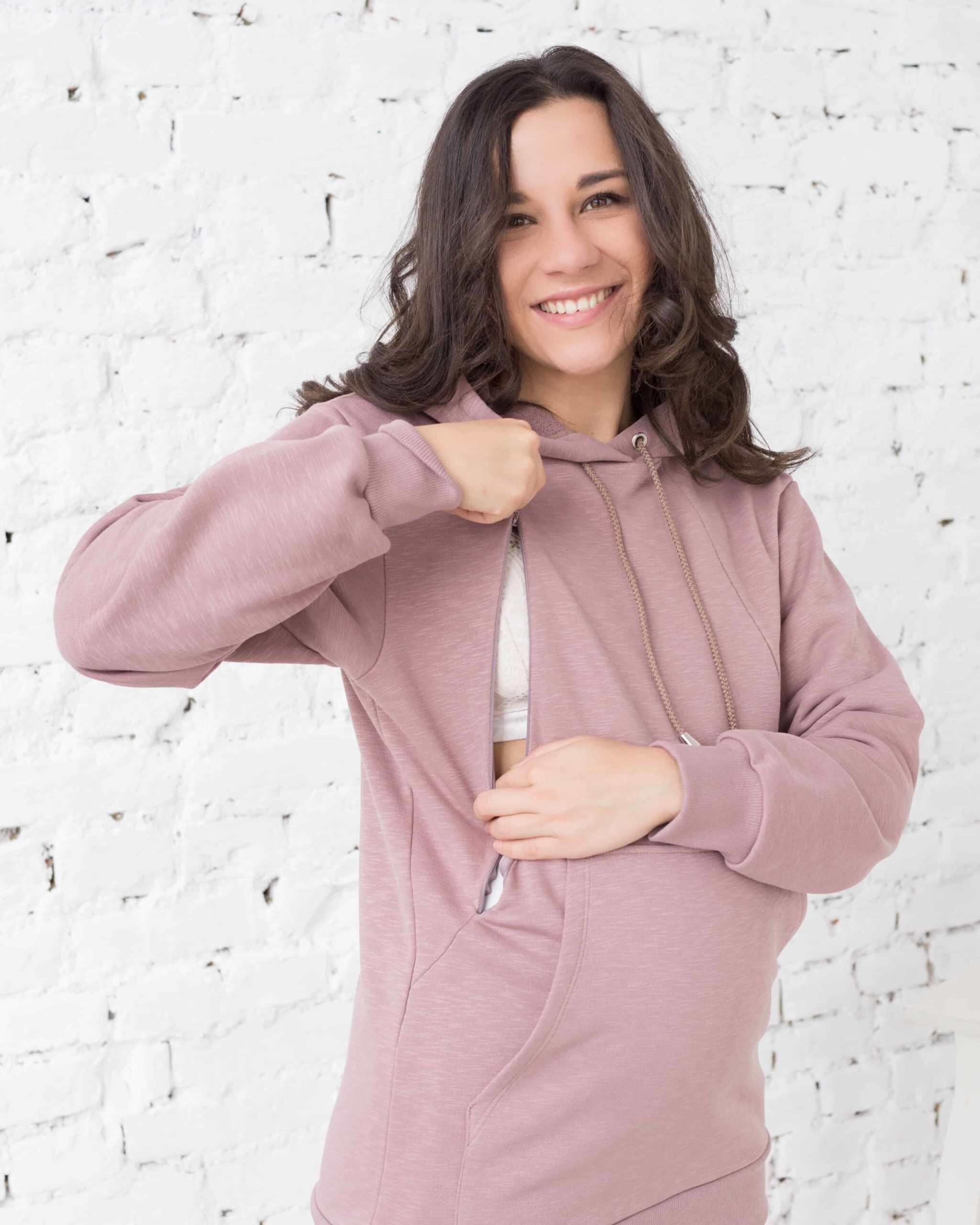 Кофейное худи для будущих и кормящих мам Spring Кофейное худи для будущих и кормящих мам Spring — изображение 4