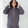 Графитовый свитшот для будущих и кормящих мам Spring Костюмы для кормящих мам 15
