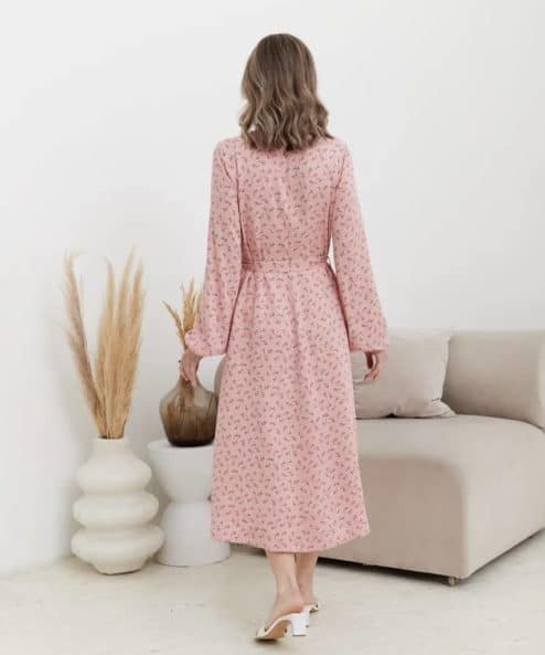 Коралловое платье для будущих и кормящих мам Dalia Коралловое платье для будущих и кормящих мам Dalia — изображение 9