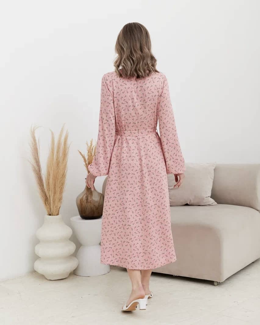 Коралловое платье для будущих и кормящих мам Dalia Коралловое платье для будущих и кормящих мам Dalia — изображение 9