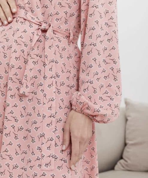 Коралловое платье для будущих и кормящих мам Dalia Коралловое платье для будущих и кормящих мам Dalia — изображение 4