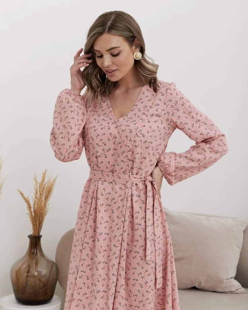 Коралловое платье для будущих и кормящих мам Dalia Коралловое платье для будущих и кормящих мам Dalia — изображение 3