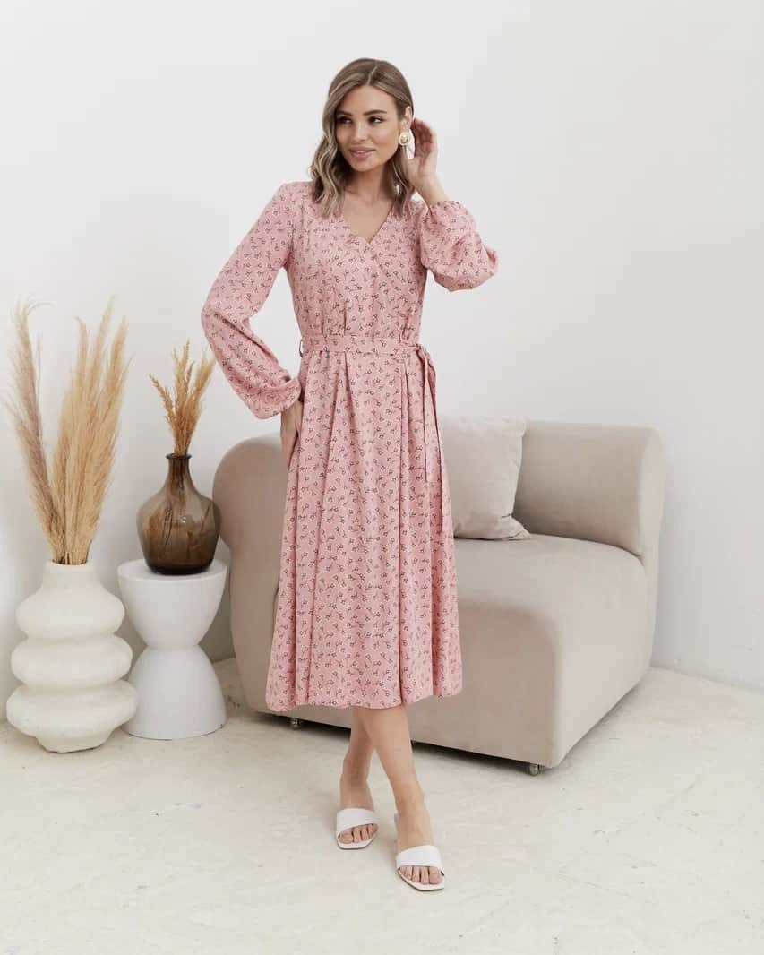 Коралловое платье для будущих и кормящих мам Dalia Коралловое платье для будущих и кормящих мам Dalia — изображение 8