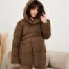 Молочный теплый джемпер для будущих и кормящих мам Trendy Зима 39