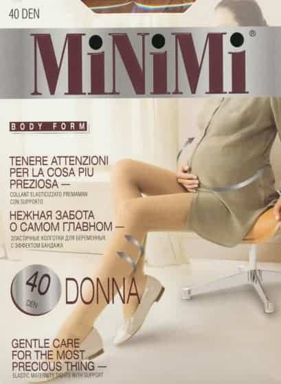Черные колготки для беременных Minimi 40den