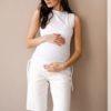 Белые джинсовые шорты для будущих и кормящих мам Linda