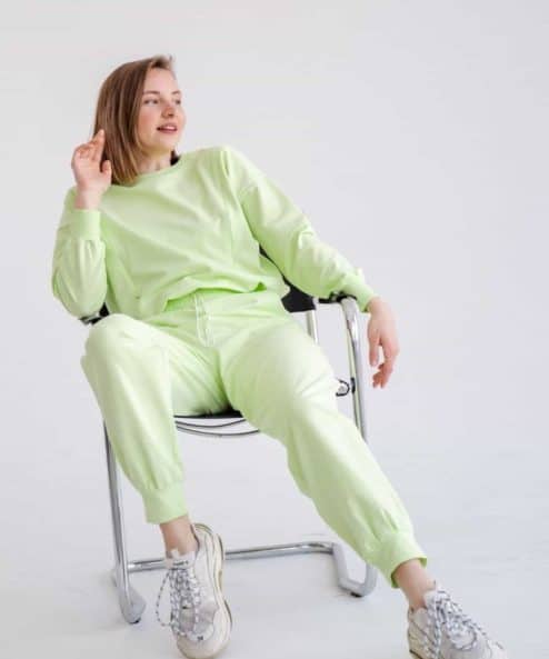 Салатовый костюм для кормящих мам Fresh — изображение 3