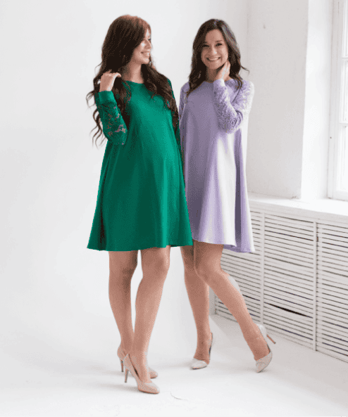 Изумрудное платье для беременных и кормящих мам Bravo Lace Изумрудное платье для беременных и кормящих мам Bravo Lace — изображение 3