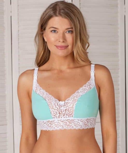 Мятный топ для будущих и кормящих мам Melissa