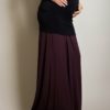Кофейное платье для беременных Kristin Лето 15