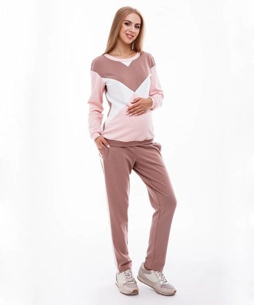 Кремовый костюм для будущих и кормящих мам Olbeni — изображение 2