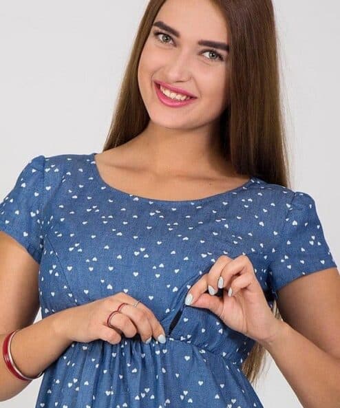 Платье для будущих и кормящих мам Celine / Hearts Платье для будущих и кормящих мам Celine / Hearts — изображение 2