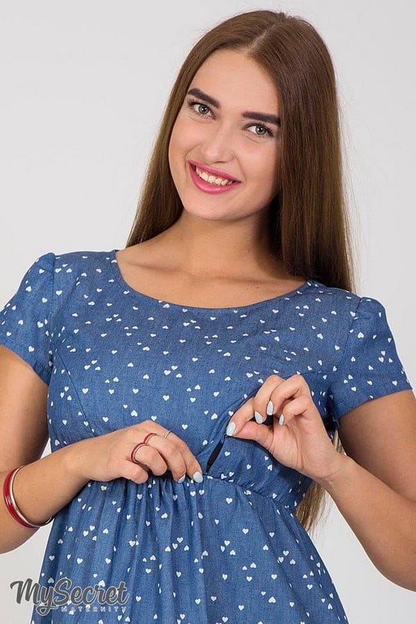 Платье для будущих и кормящих мам Celine / Hearts Платье для будущих и кормящих мам Celine / Hearts — изображение 2