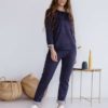 Вишневый замшевый костюм для беременных и кормящих мам Laisa Костюмы 24