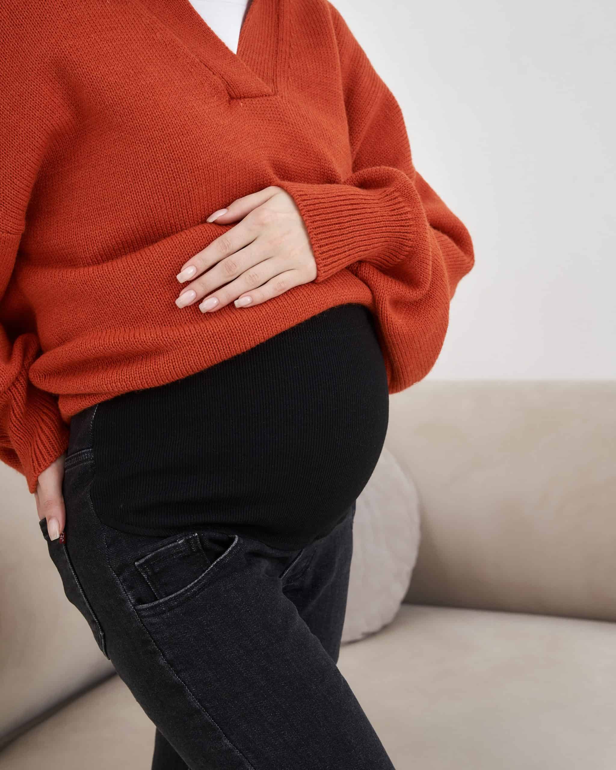 Темно-серые утеплённые джинсы moms для беременных Isla New Темно-серые утеплённые джинсы moms для беременных Isla New — изображение 2