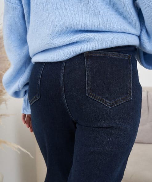 Синие утеплённые джинсы moms для беременных Isla New Синие утеплённые джинсы moms для беременных Isla New — изображение 9
