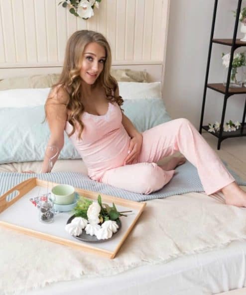 Персиковая пижама для беременных и кормящих Peach Coton Персиковая пижама для беременных и кормящих Peach Coton — изображение 2