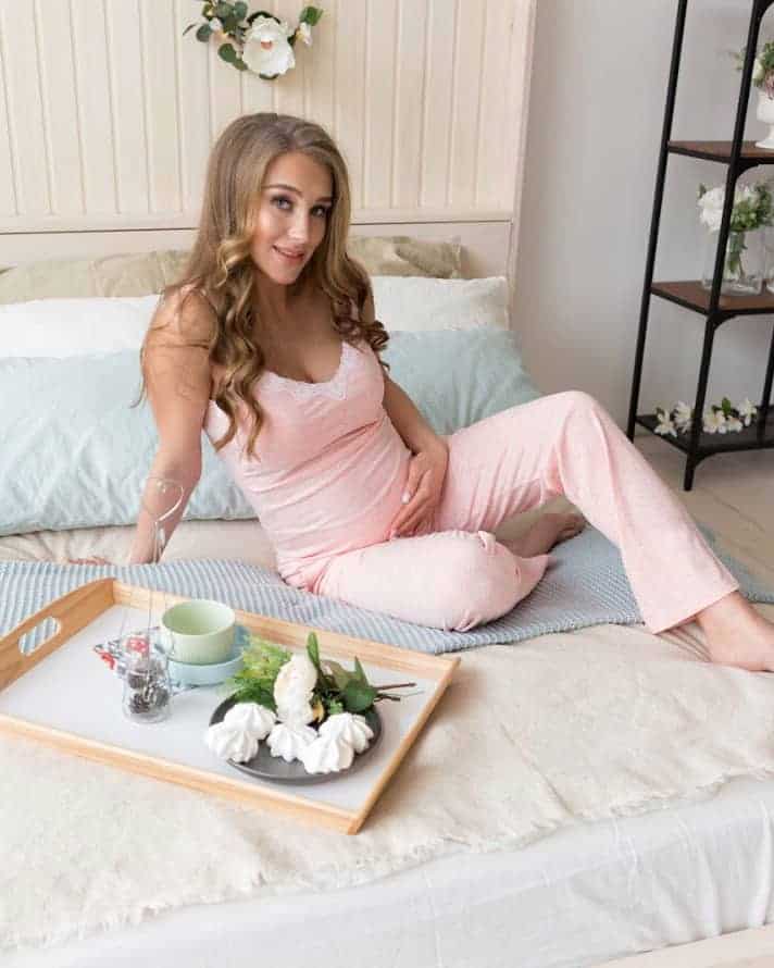 Персиковая пижама для беременных и кормящих Peach Coton Персиковая пижама для беременных и кормящих Peach Coton — изображение 2