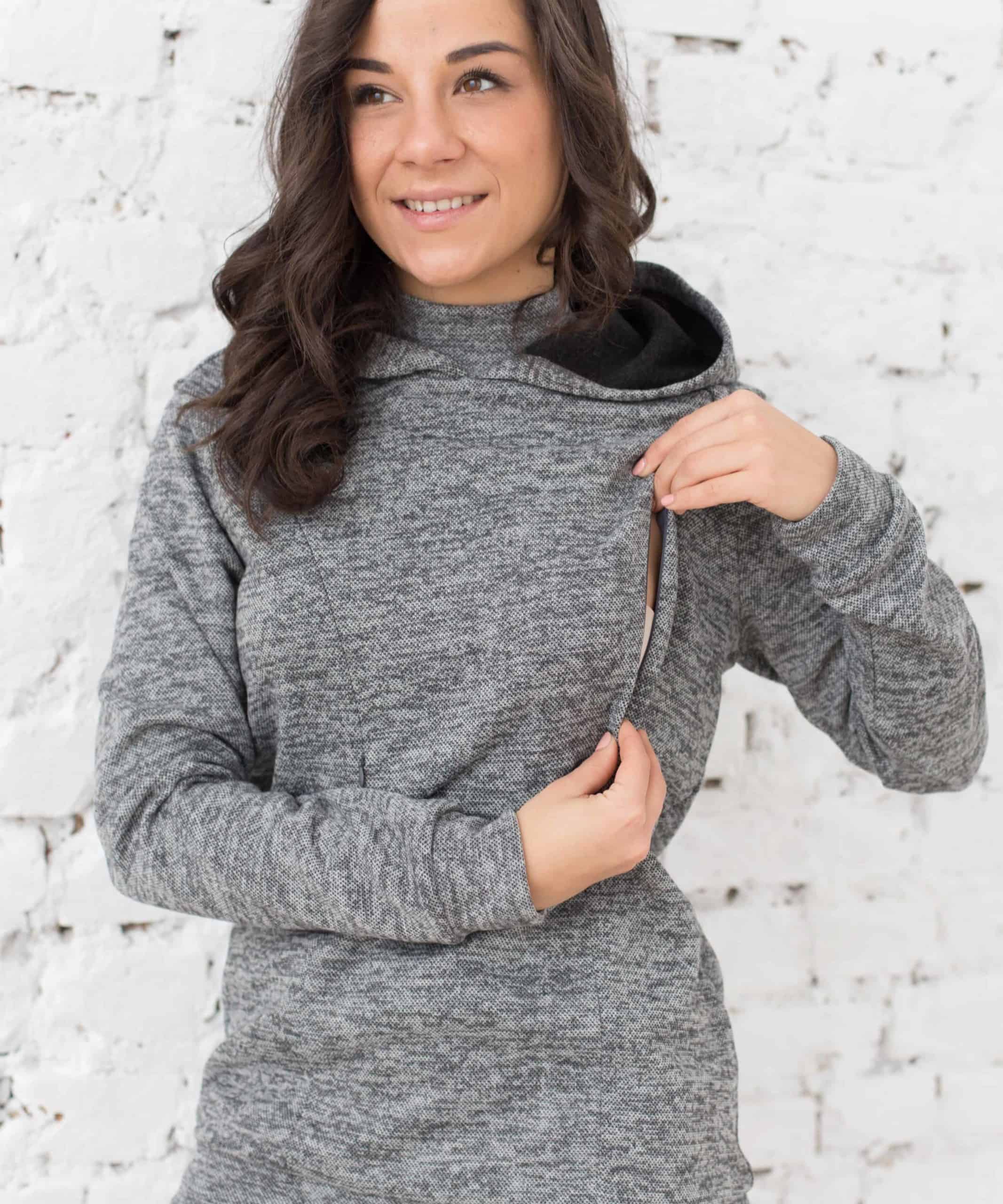 Серый костюм для будущих и кормящих мам Wool Chic Серый костюм для будущих и кормящих мам Wool Chic — изображение 2