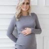 Бордовый лонгслив для будущих и кормящих мам Alana Лето 20