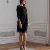 Фиолетовое замшевое платье для беременных и кормящих Ketty Лето 12