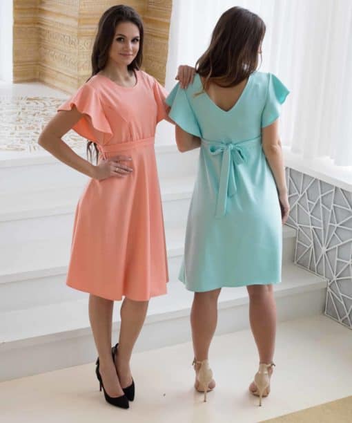 Мятное платье для будущих и кормящих мам Lovely — изображение 5