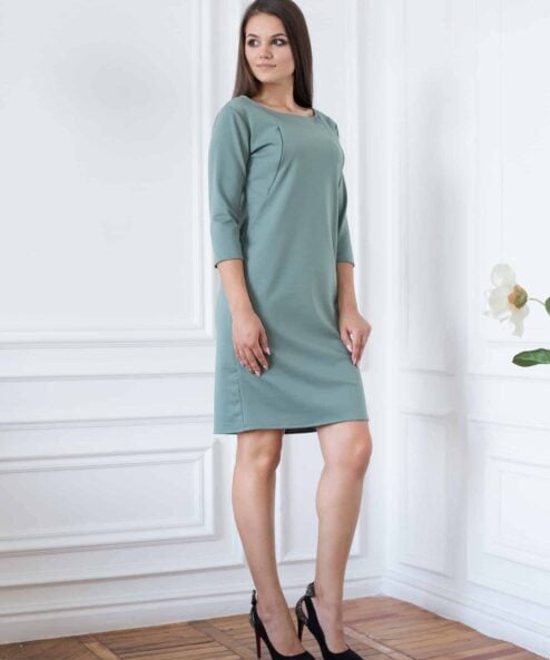 Фисташковое платье для беременных и кормящих Smart Dress — изображение 2
