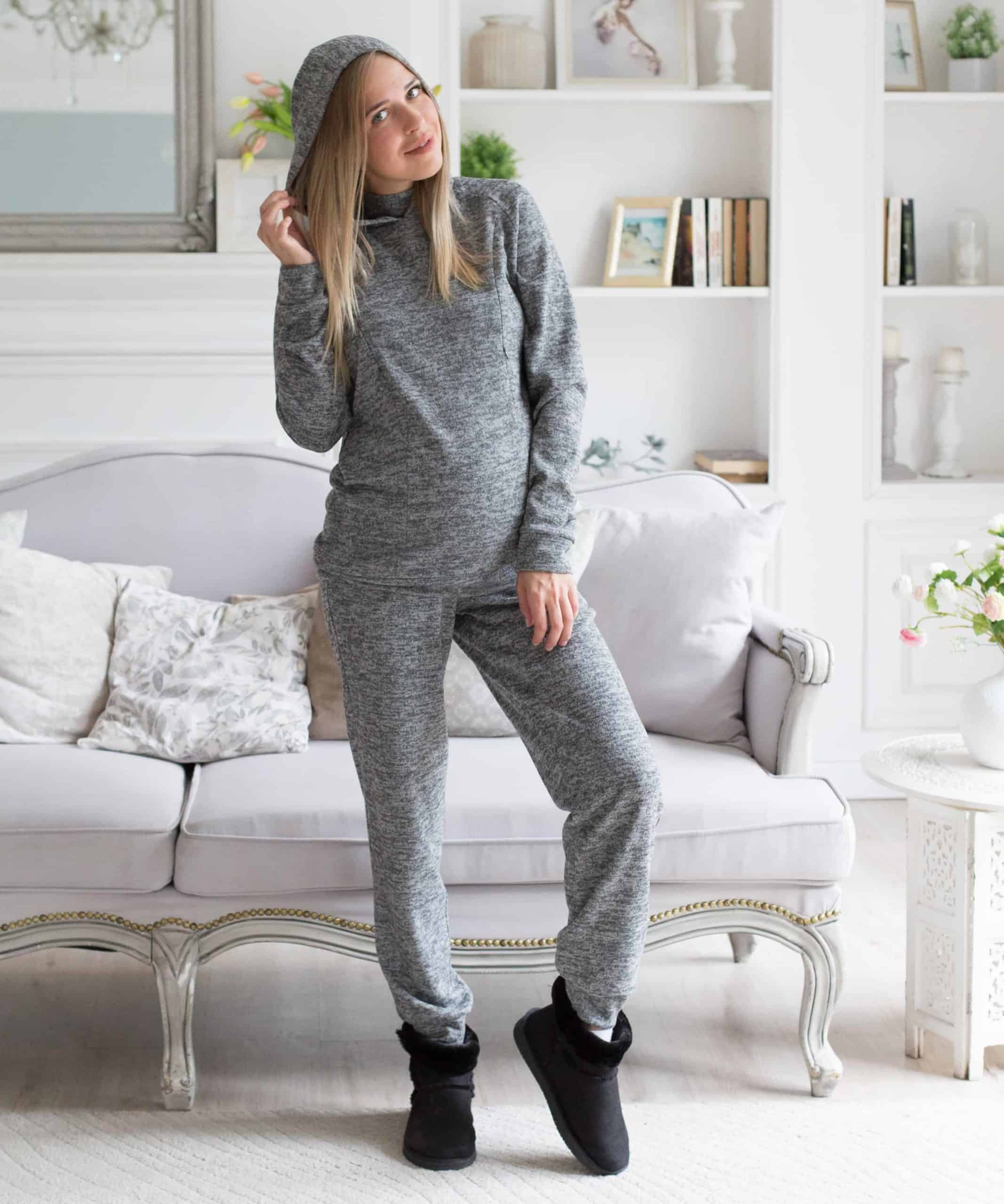 Серый костюм для будущих и кормящих мам Wool Chic Серый костюм для будущих и кормящих мам Wool Chic — изображение 3